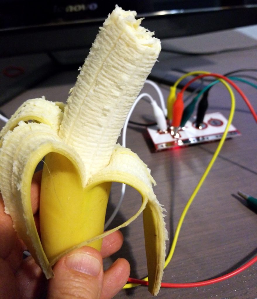 First Projects with the Makey Makey The Fruit Keyboard. Circuits and