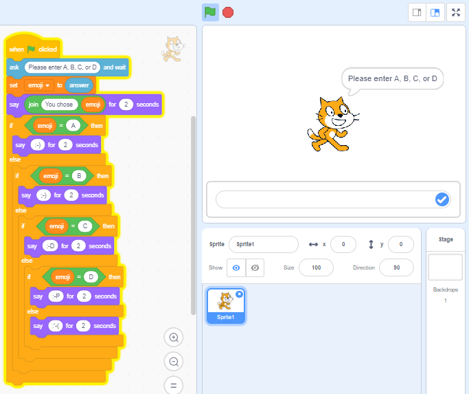 Nested If and Variable If Statements in Scratch Circuits and Code